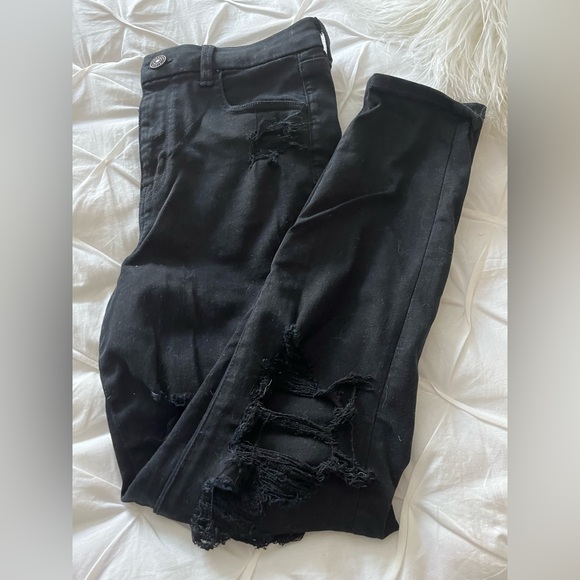 AE RIPPED JEGGINGS 10 SHORT - Picture 1 of 5